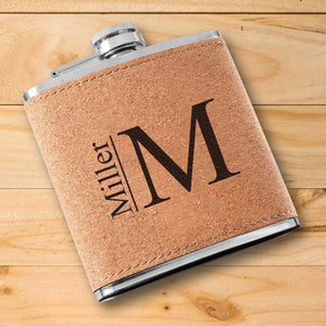 Personalized Flask - Cork | JDS