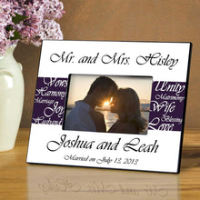 Load image into Gallery viewer, Personalized Picture Frame - Mr. and Mrs. - Wedding Gifts | JDS