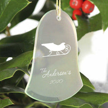 Load image into Gallery viewer, Personalized Beveled Glass Ornament - Bell Shape | JDS