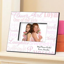 Load image into Gallery viewer, Personalized Flower Girl Picture Frame