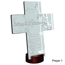 Load image into Gallery viewer, Personalized Faith and Flowers Cross with Stand | JDS