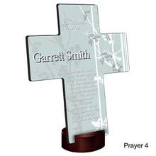 Load image into Gallery viewer, Personalized Faith and Flowers Cross with Stand | JDS