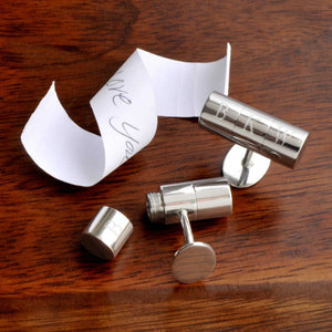 Personalized Cufflinks - Secret Agent - Hidden Note - Monogram | JDS