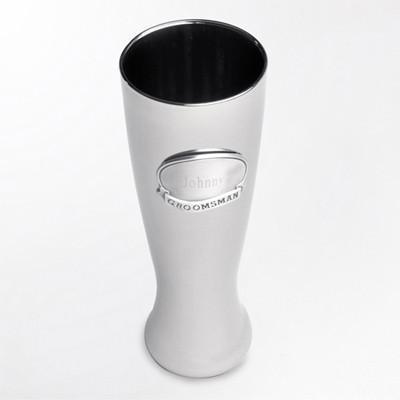 Personalized Gunmetal Pilsner w/Pewter Medallion | JDS