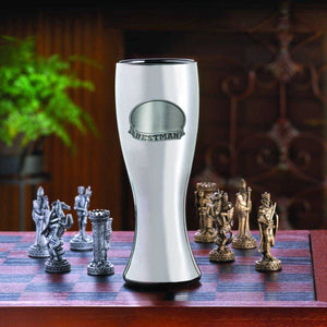 Personalized Gunmetal Pilsner w/Pewter Medallion | JDS