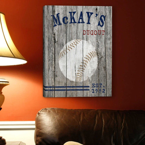 Personalized Man Cave Canvas Prints - Vintage | JDS