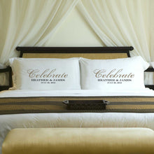 Load image into Gallery viewer, Personalized Celebration Couples Pillow Case Set | JDS