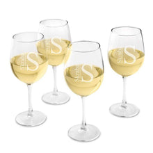 Load image into Gallery viewer, Personalized Wine Glasses - Set of 4 - White Wine - Wedding Gifts | JDS