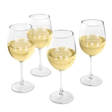 Load image into Gallery viewer, Personalized Wine Glasses - Set of 4 - White Wine - Wedding Gifts | JDS