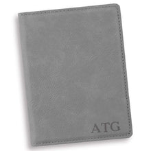 Load image into Gallery viewer, Personalized Gray Passport Holder | JDS