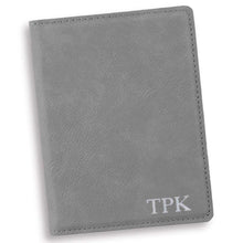 Load image into Gallery viewer, Personalized Gray Passport Holder | JDS