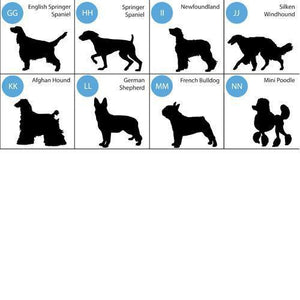 Personalized Man's Best Friend Silhouette Large Dog Bowl | JDS