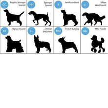Load image into Gallery viewer, Personalized Silhouette Dog Throw Pillow | JDS