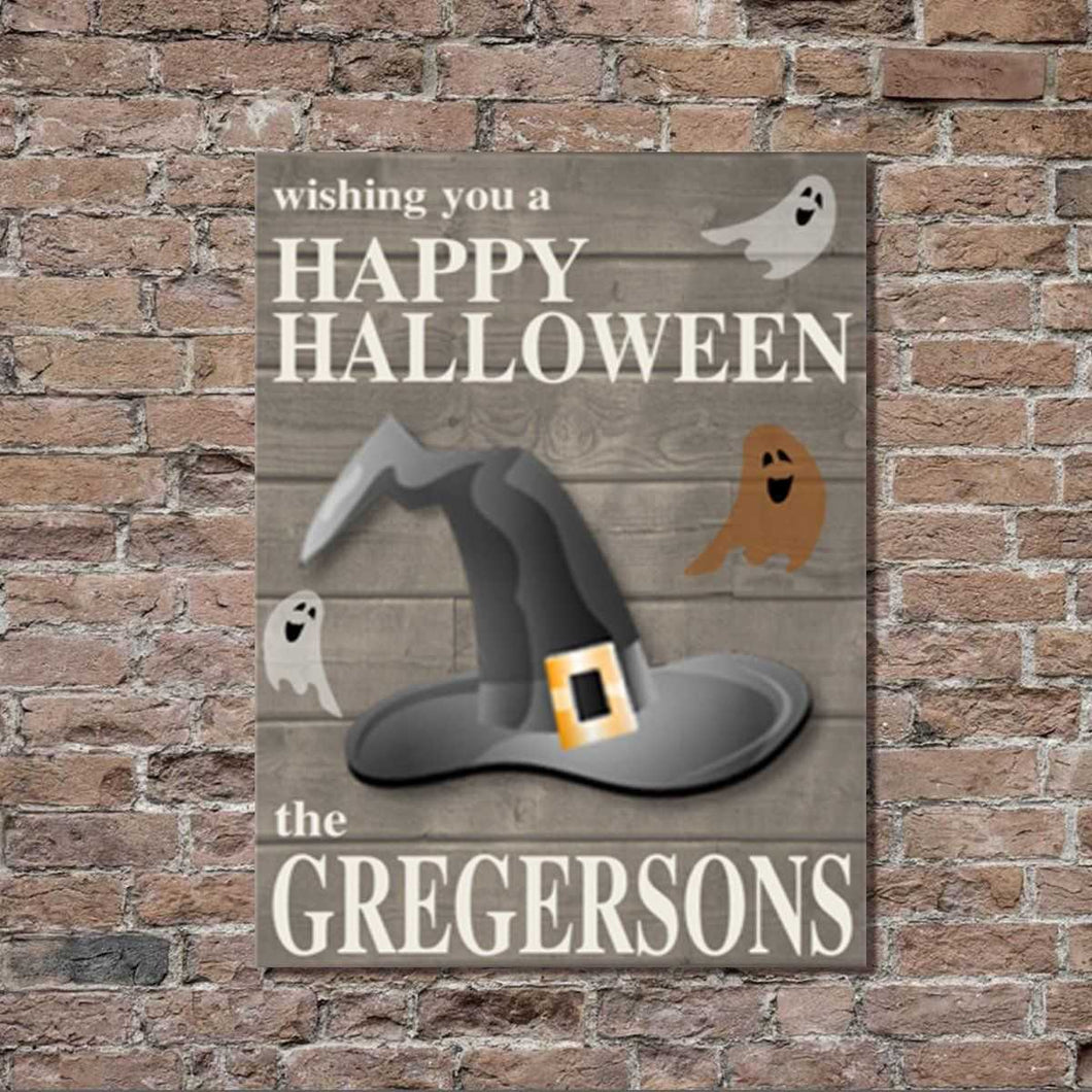 Personalized Halloween Stretched Canvas Wall Decor | JDS