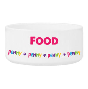 Personalized Girl Pet Bowl | JDS