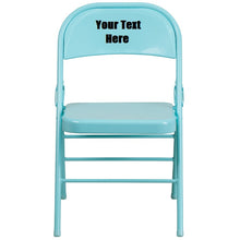 Load image into Gallery viewer, Custom Designed Triple Braced and Double Hinged Folding Chair With Your Personalized Name