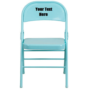 Custom Designed Triple Braced and Double Hinged Folding Chair With Your Personalized Name