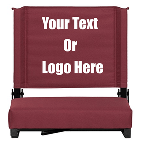 Custom Personalized Durable Stadium Chair with 3" Thick Comfortable Cushion
