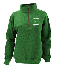 Load image into Gallery viewer, Custom Personalized Design Your Own Vintage 1/4 Zip Pull-Over Sweatshirt