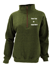 Load image into Gallery viewer, Custom Personalized Design Your Own Vintage 1/4 Zip Pull-Over Sweatshirt