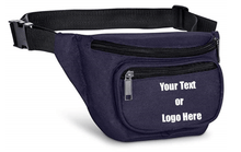 Load image into Gallery viewer, Custom Personalized 3 Zippered Compartments Adjustable Waste Sport Fanny Pack