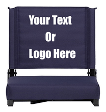 Load image into Gallery viewer, Custom Personalized Durable Stadium Chair with 3&quot; Thick Comfortable Cushion