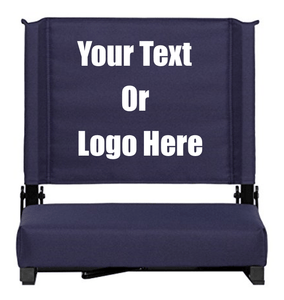 Custom Personalized Durable Stadium Chair with 3" Thick Comfortable Cushion