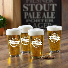 Load image into Gallery viewer, Personalized Pub Glass Set - Set of 4 | JDS