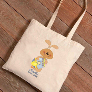 Personalized Easter Canvas Bag - Pastel Bunny | JDS