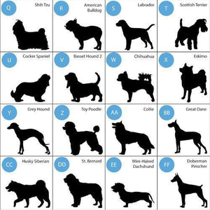 Personalized Man's Best Friend Silhouette Large Dog Bowl | JDS