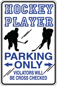 Personalized Novelty Sports Player Parking Sign, Bedroom Signs, Funny Gift Signs