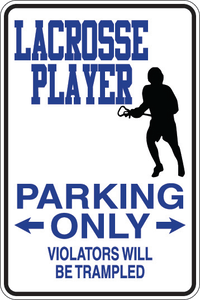 Personalized Novelty Sports Player Parking Sign, Bedroom Signs, Funny Gift Signs