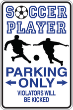 Load image into Gallery viewer, Personalized Novelty Sports Player Parking Sign, Bedroom Signs, Funny Gift Signs