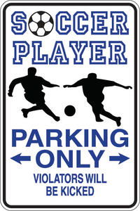 Personalized Novelty Sports Player Parking Sign, Bedroom Signs, Funny Gift Signs