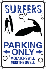 Load image into Gallery viewer, Personalized Novelty Sports Player Parking Sign, Bedroom Signs, Funny Gift Signs