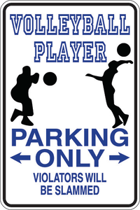 Personalized Novelty Sports Player Parking Sign, Bedroom Signs, Funny Gift Signs