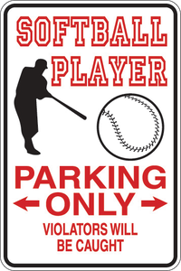 Personalized Novelty Sports Player Parking Sign, Bedroom Signs, Funny Gift Signs