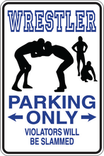 Load image into Gallery viewer, Personalized Novelty Sports Player Parking Sign, Bedroom Signs, Funny Gift Signs