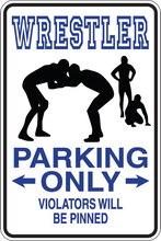 Load image into Gallery viewer, Personalized Novelty Sports Player Parking Sign, Bedroom Signs, Funny Gift Signs