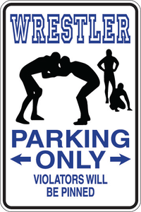 Personalized Novelty Sports Player Parking Sign, Bedroom Signs, Funny Gift Signs