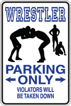 Load image into Gallery viewer, Personalized Novelty Sports Player Parking Sign, Bedroom Signs, Funny Gift Signs