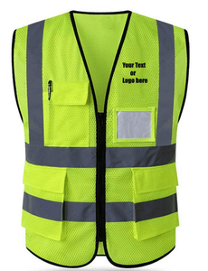 Custom Personalized Safety Vest Meets ANSI/ISEA Standards