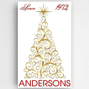 Personalized Christmas Tree Canvas Sign | JDS