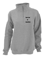 Load image into Gallery viewer, Custom Personalized Design Your Own Vintage 1/4 Zip Pull-Over Sweatshirt