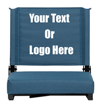 Load image into Gallery viewer, Custom Personalized Durable Stadium Chair with 3&quot; Thick Comfortable Cushion