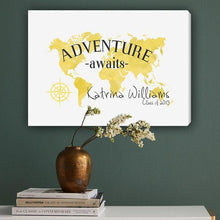 Load image into Gallery viewer, 18&quot;x 24&quot; Adventure Awaits Colorful Canvas | JDS