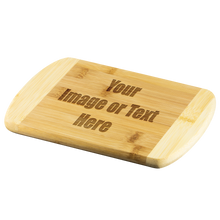 Load image into Gallery viewer, Personalized Round Edge Wood Cutting Board | teelaunch