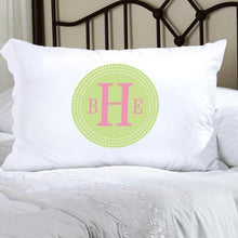 Load image into Gallery viewer, Personalized Felicity Chic Circles Pillow Case | JDS