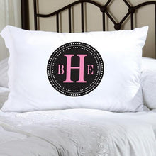 Load image into Gallery viewer, Personalized Felicity Chic Circles Pillow Case | JDS