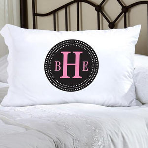 Personalized Felicity Chic Circles Pillow Case | JDS